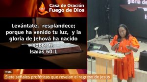 Grabación del Culto # Siete señales proféticas que revelan el regreso de Jesús # Pra. Ana Ximena Ribas # 22/10/2023