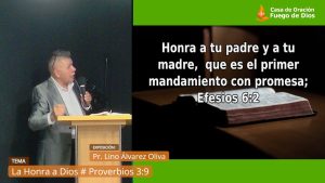 Grabación del Culto # La Honra a Dios # Proverbios 3:9 # Pr. Lino Álvarez Oliva # 17/12/2023