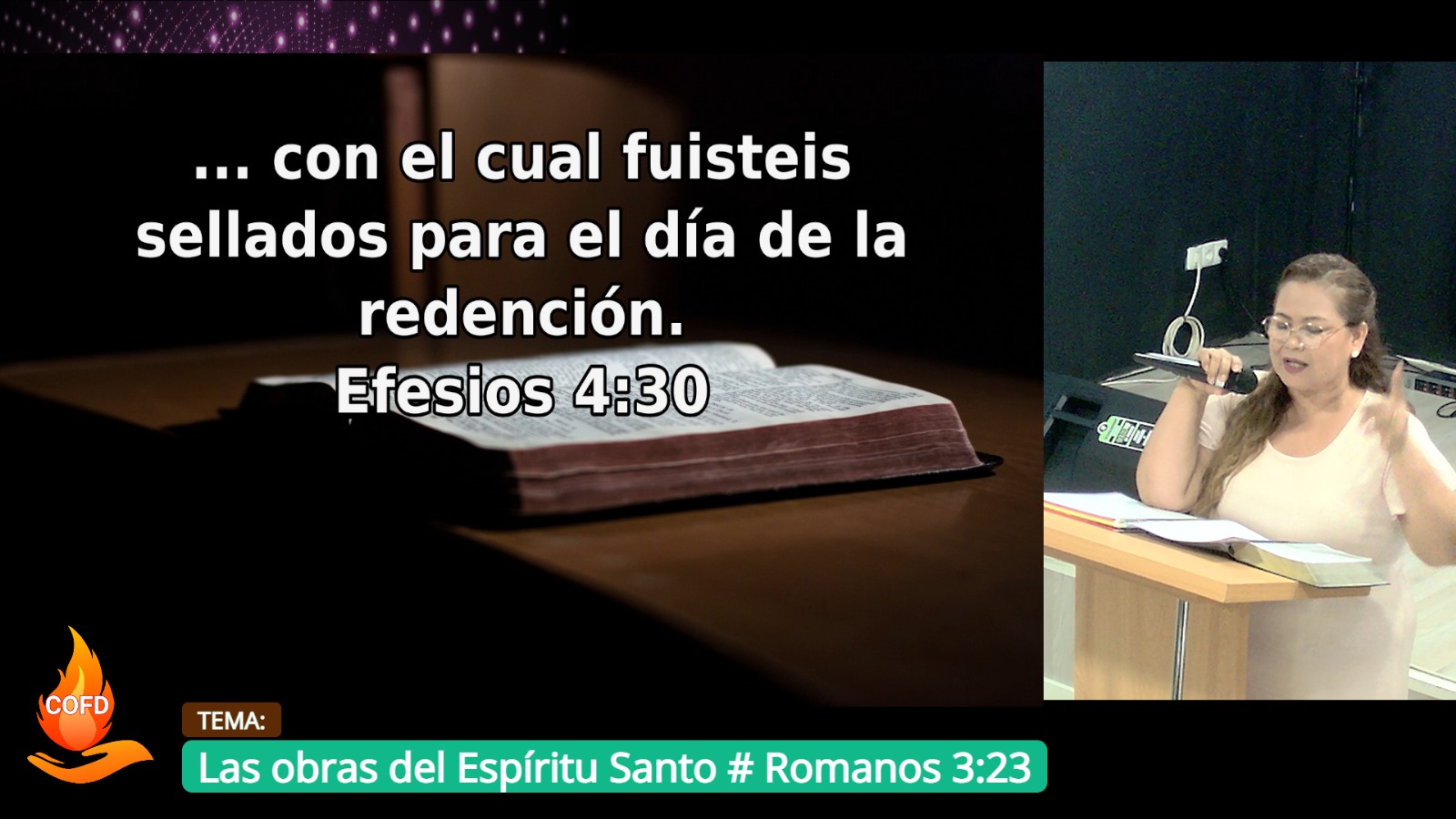 Grabación del Culto # Las obras del Espíritu Santo # Romanos 3:23 # Pra. Sonia Ortega Ibáñez # 21/08/2024