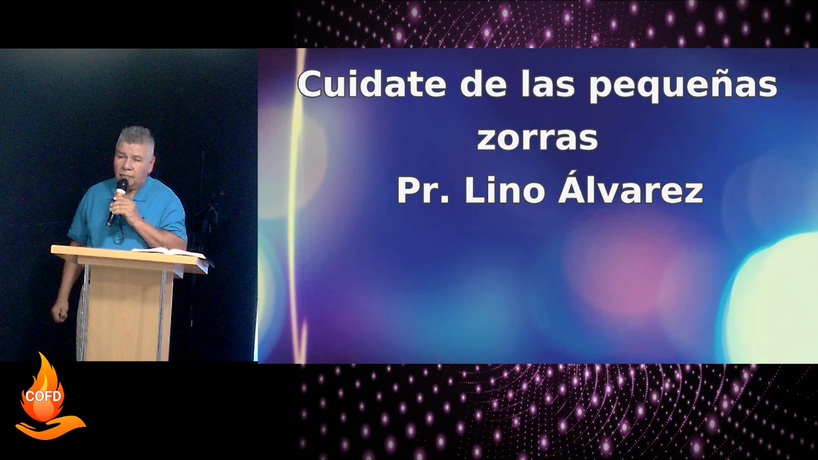 Grabación del Culto # Cuídate de las pequeñas zorras # Cantares 2:15 # Pr. Lino Álvarez Oliva # 15/09/2024