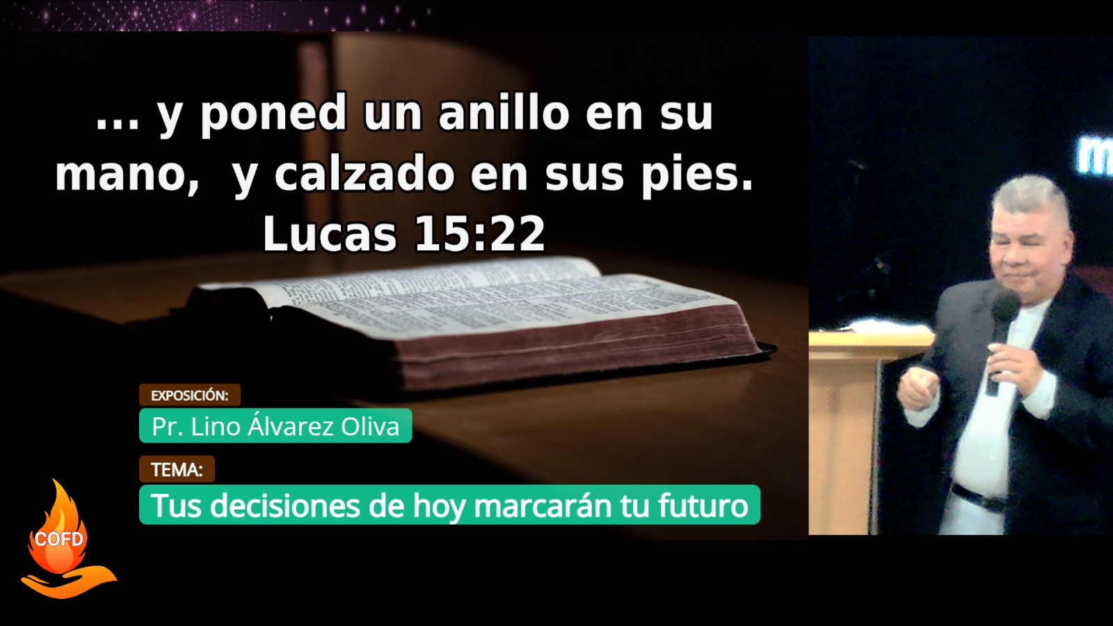 Grabación del Culto # Tus decisiones de hoy marcarán tu futuro # Pr. Lino Álvarez Oliva # 20/10/2024