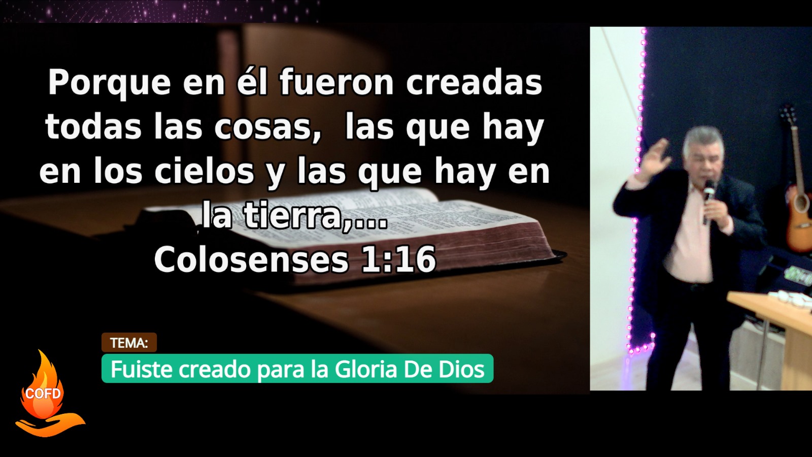 Grabación del Culto # Fuiste creado para la Gloria De Dios # Pr. Lino Álvarez # 10/11/2024